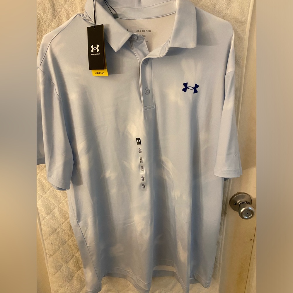 Mens XL under armor golf poli with tags